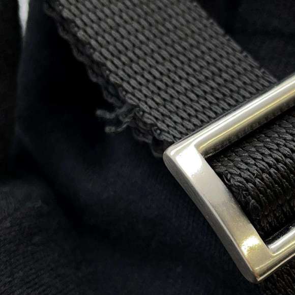 Prada Triangle Logo Shoulder Bag Nylon Black - Picture 11 of 16